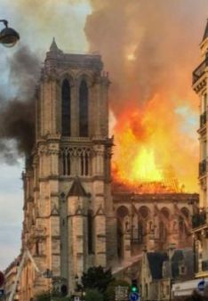 Notre-Dame on Fire